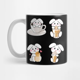 bunnies with coffee Mug